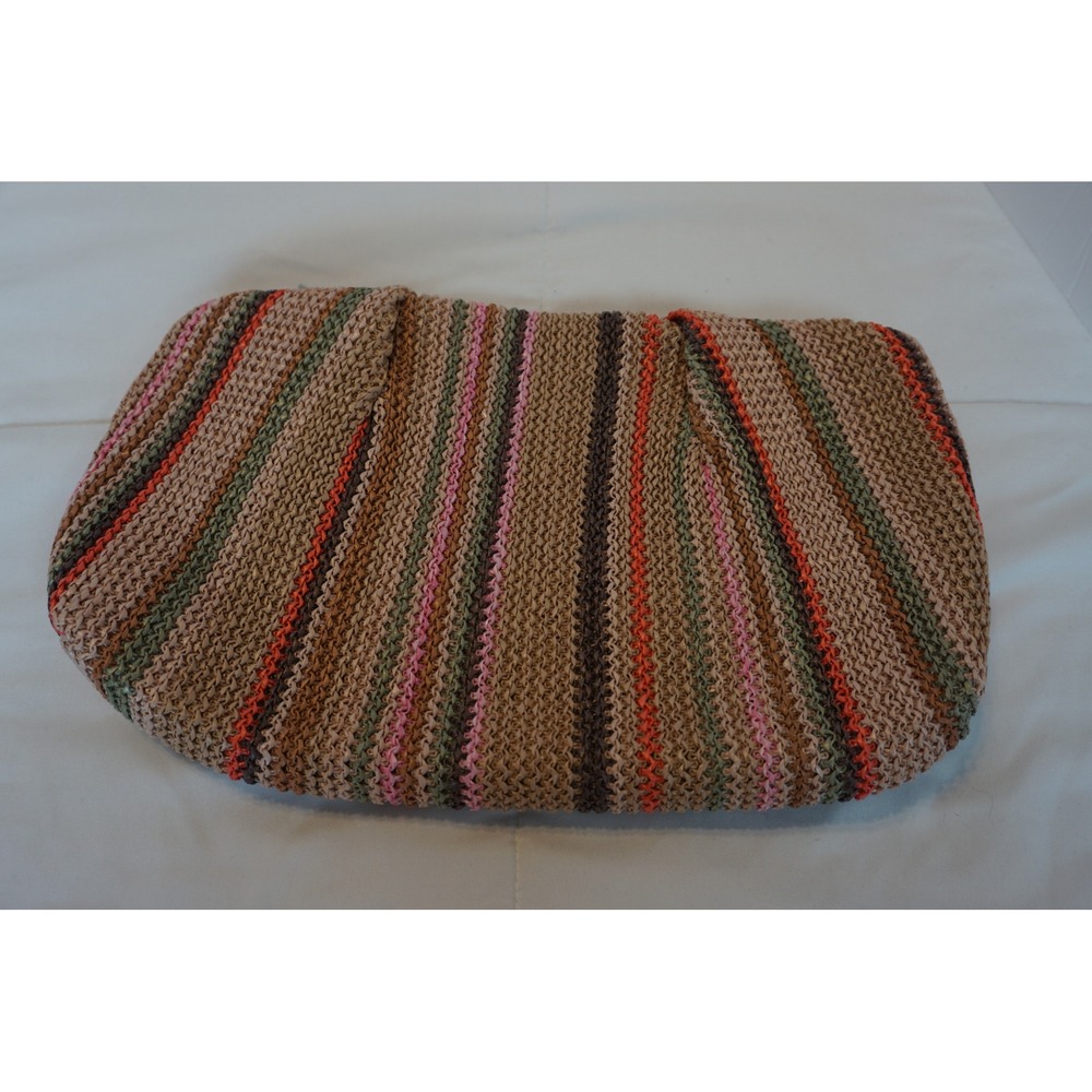 Antonio Melani Fay Straw Clutch Bag Striped Vachetta Multi Color S25AM32189 NEW - Picture 8 of 11